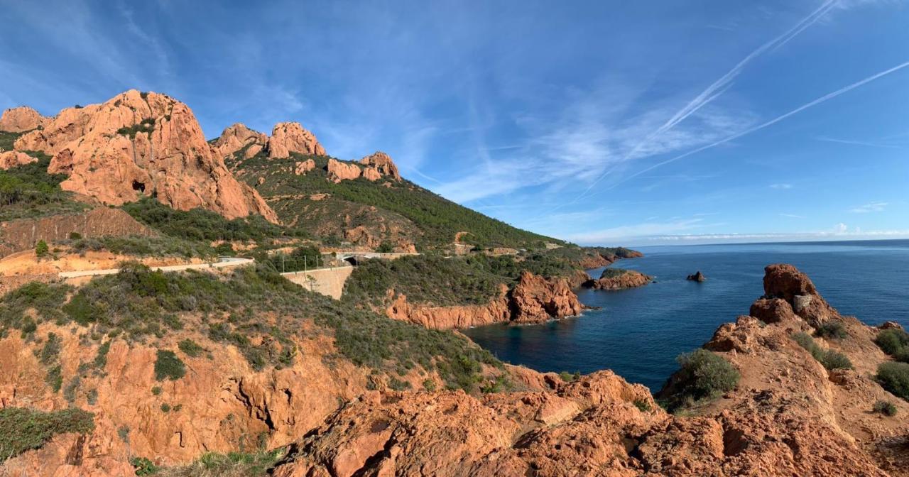 Duplex, Vue Panoramique Sur La Mediterranee, Piscine, Garage Saint-Raphaël Exteriör bild